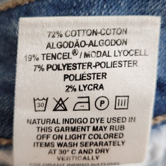 DL1961 Light Blue Acetate Wash Margaux Instasculpt Ankle Skinny Jeans - Picture 6 of 7